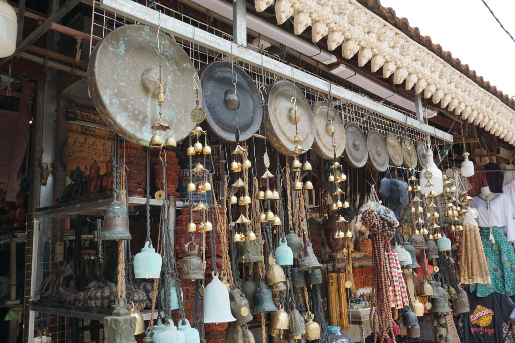 Old market Siem Reap bells